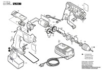 Bosch 0 601 938 7A2 GBM 7,2 VES-2 Cordless Drill 7.2 V / GB Spare Parts GBM7,2VES-2